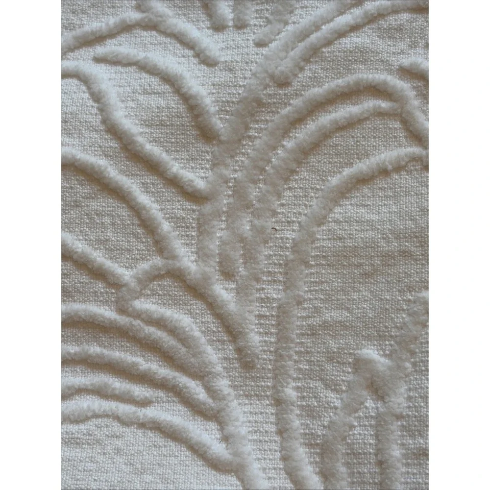 Bella Notte Adele Pillow Sham Set of 3 Ivory Cotton Matelasse Button Back
